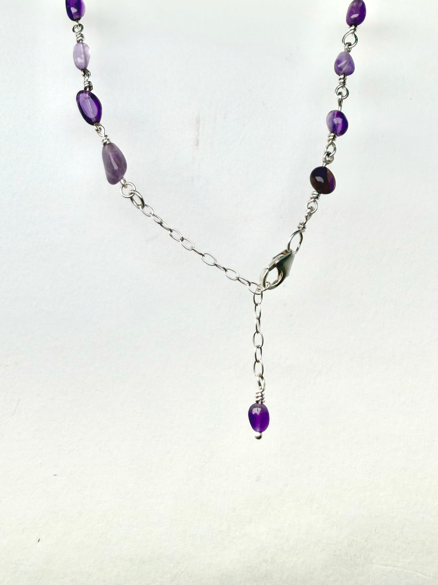 Coiled Amethyst Necklace | Sterling Silver
