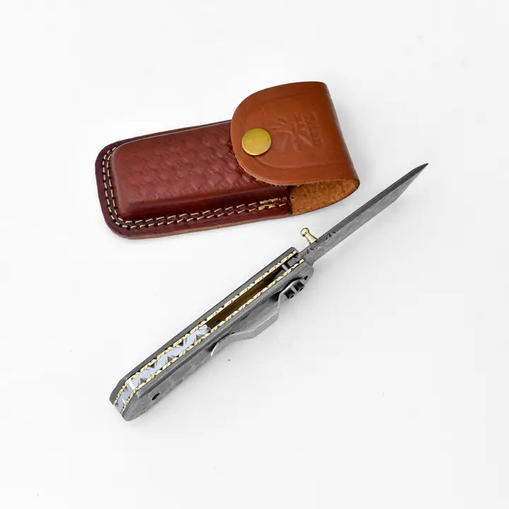 Full Damascus Steel Utility Knife