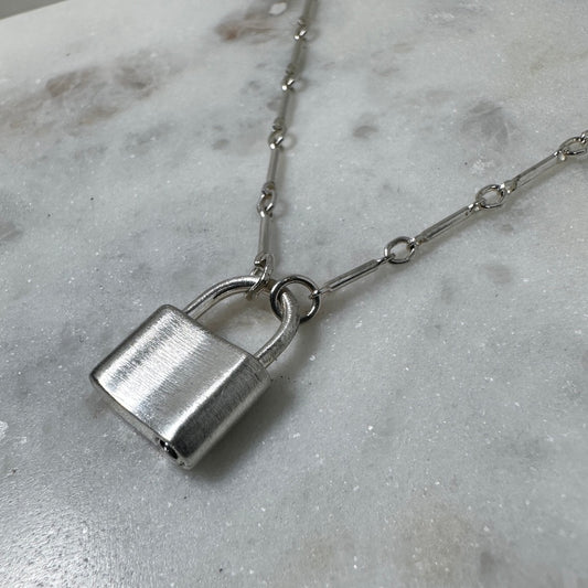 Large Padlock Necklace