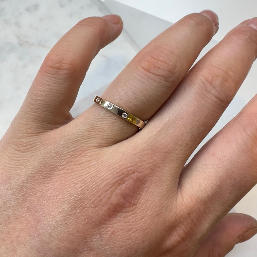 Eternity Band in 14k Yellow gold