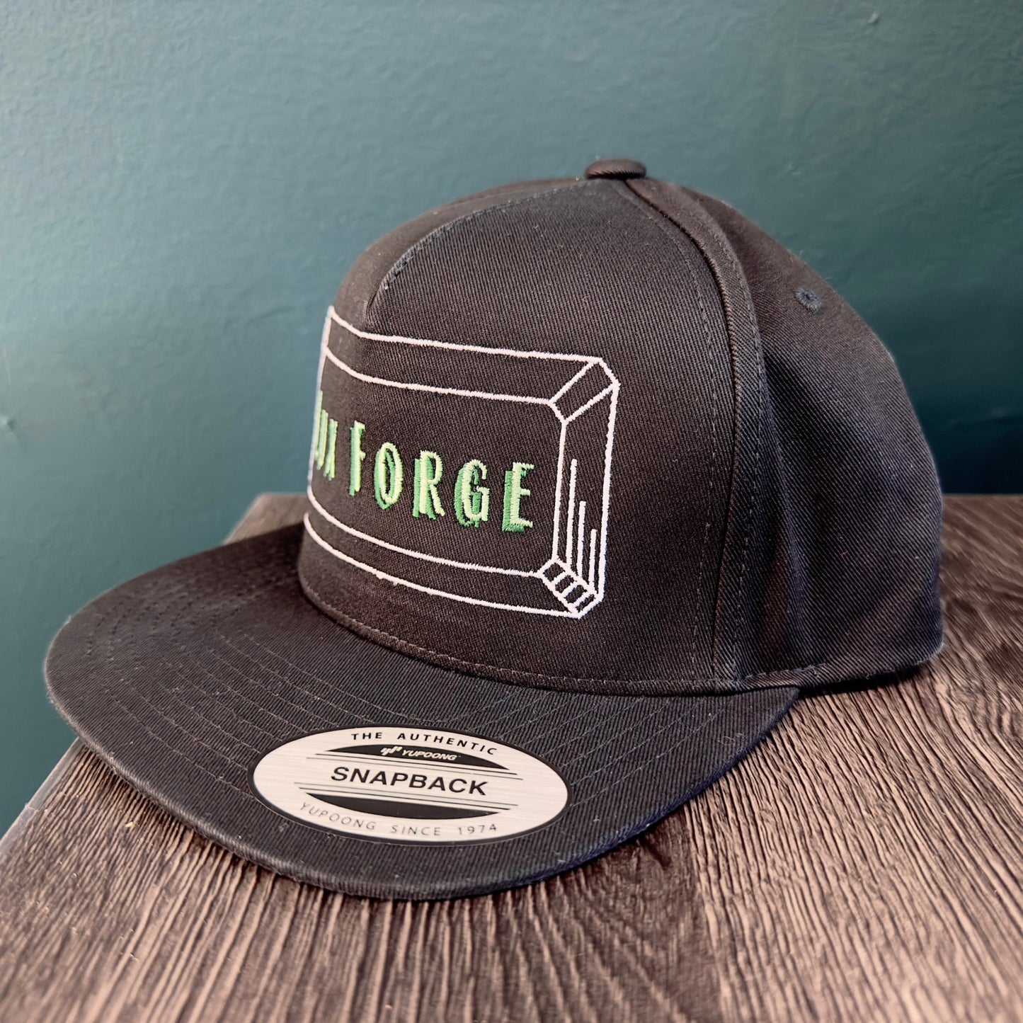 LUX FORGE Embroidered Flat Brim Hat
