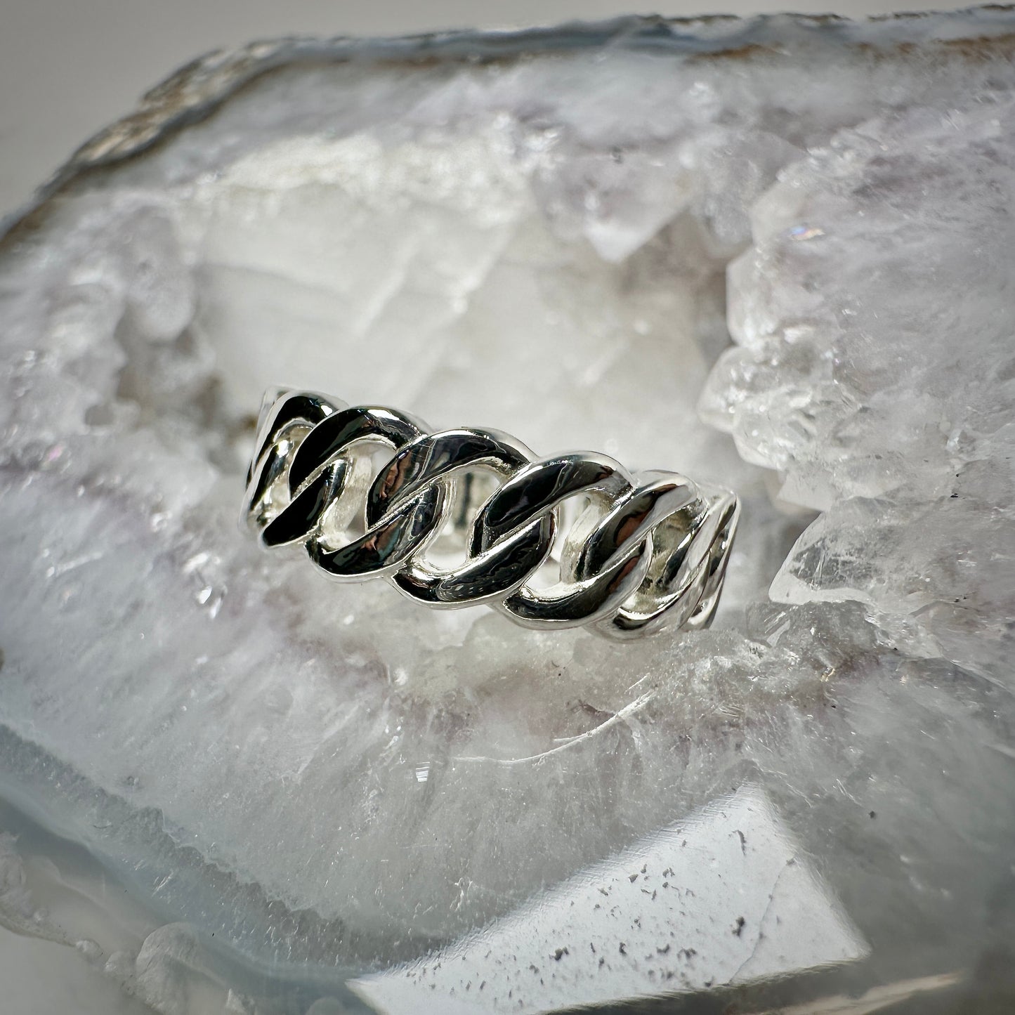Chain Link Band | Sterling Silver