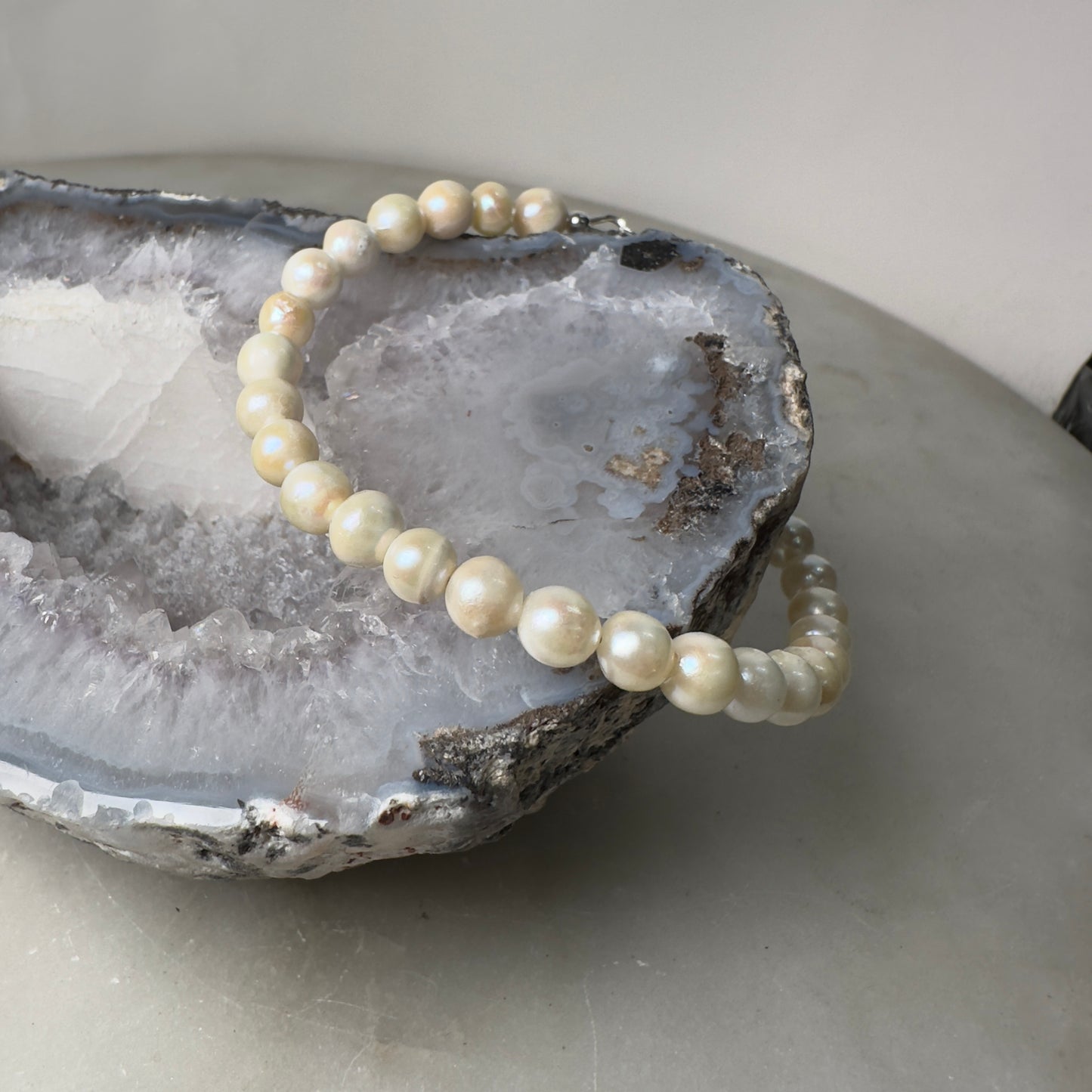 Pearl Bracelet | Sterling Silver | Adjustable