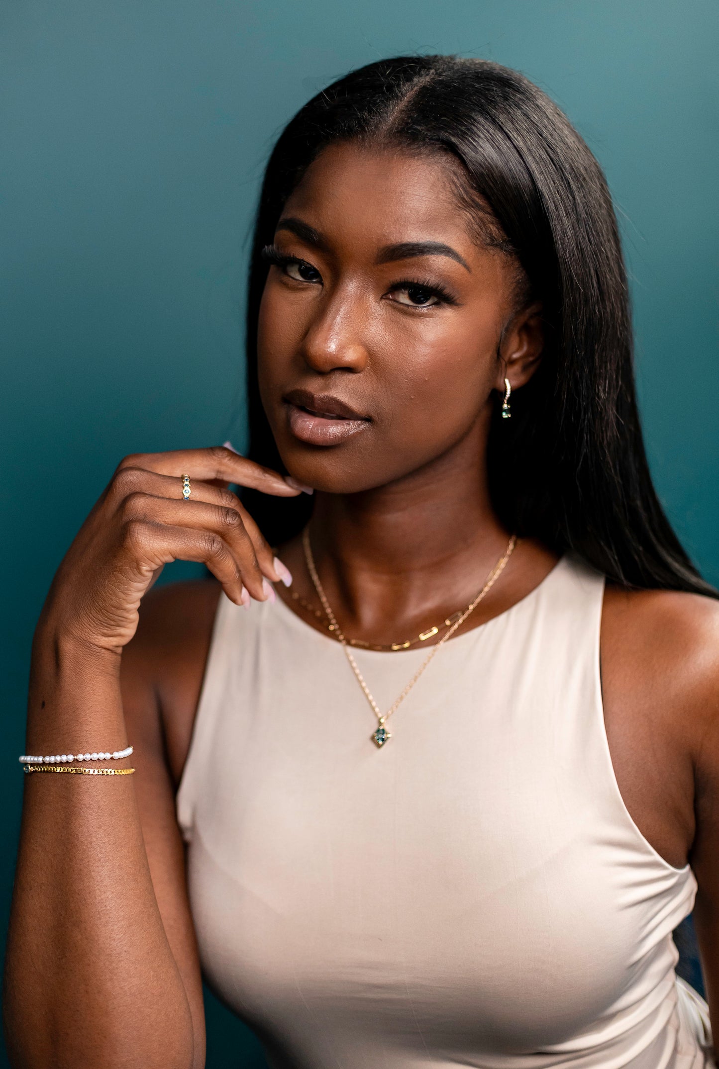 Lab Grown Diamond and Sapphire Drop Earrings | 14k Yellow Gold