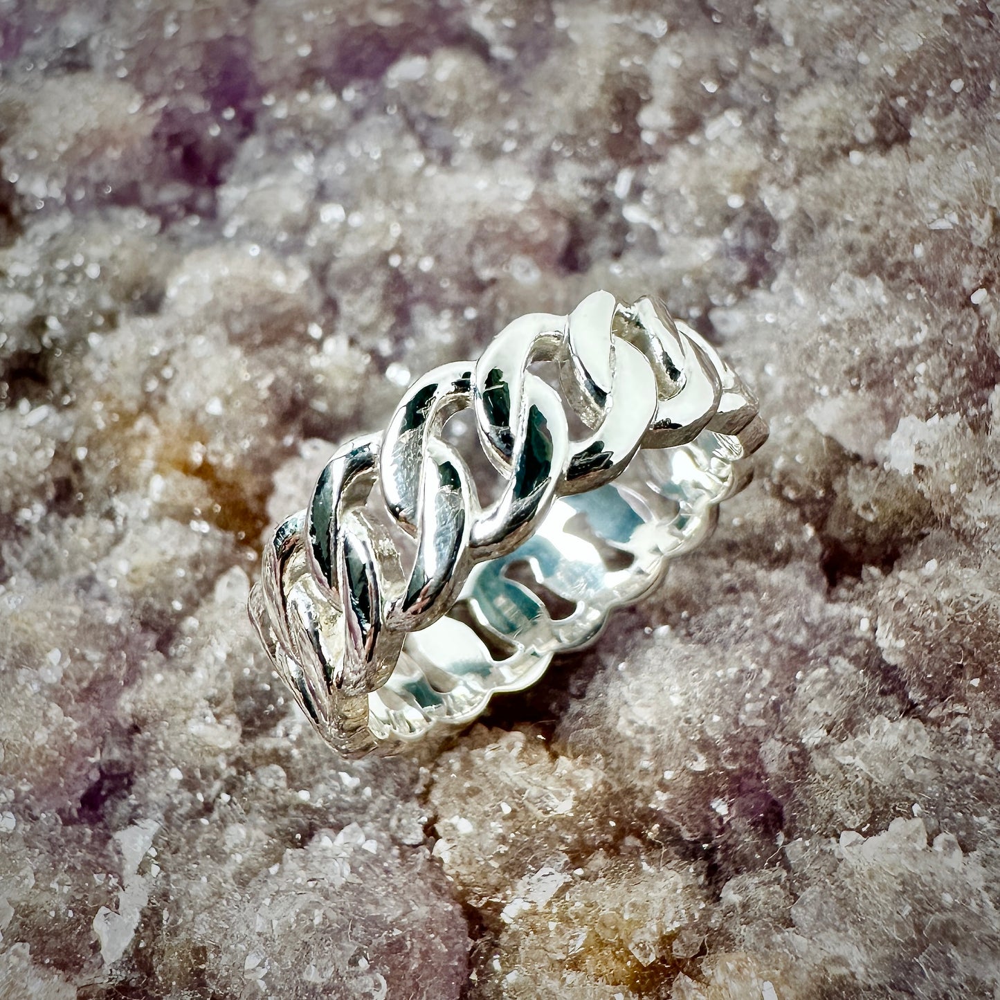 Chain Link Band | Sterling Silver