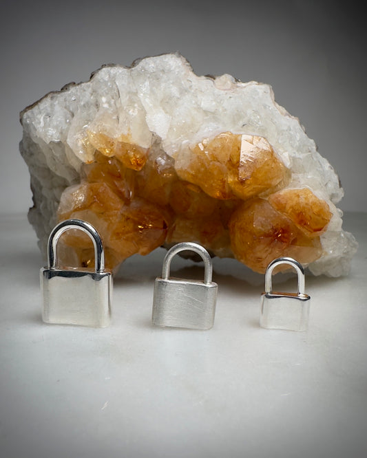 Padlock Charm | Sterling Silver