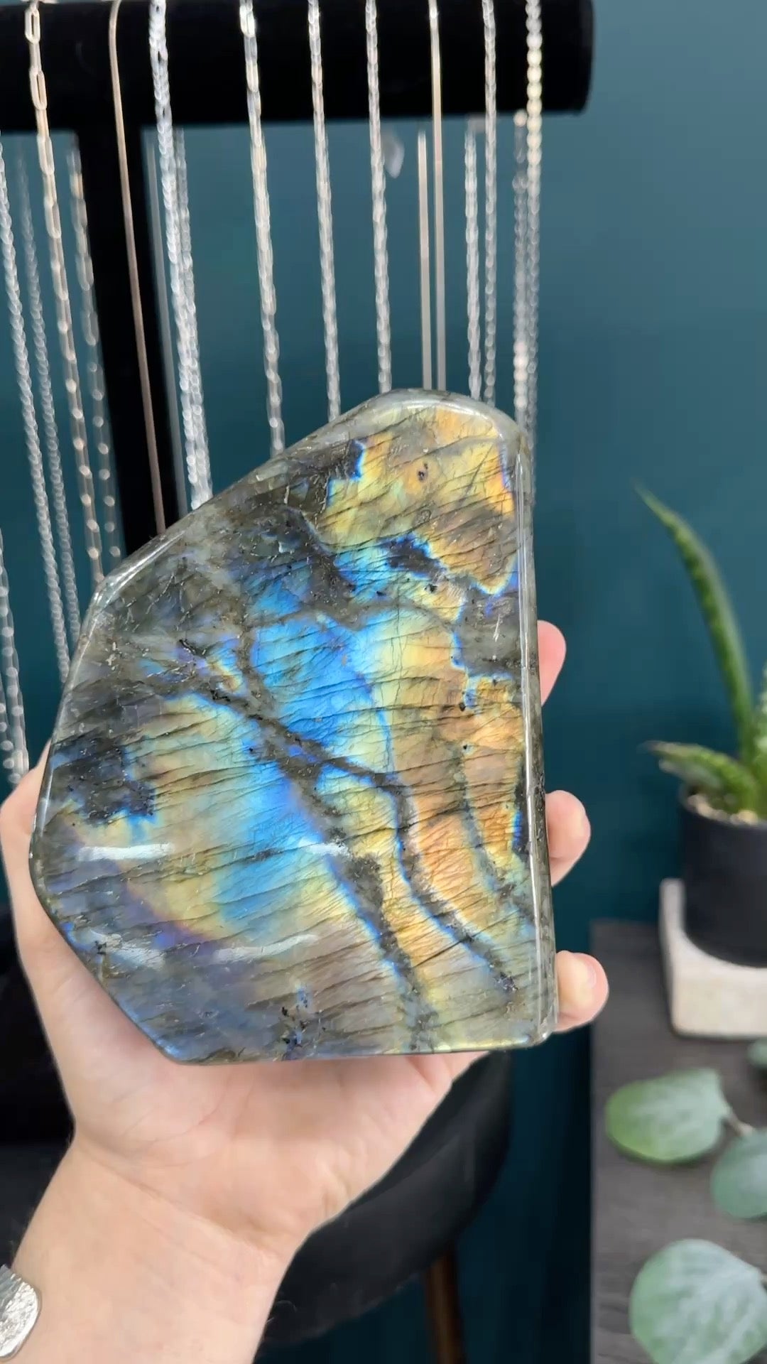 Rainbow Labradorite Polished Freeform | Medium Sized
