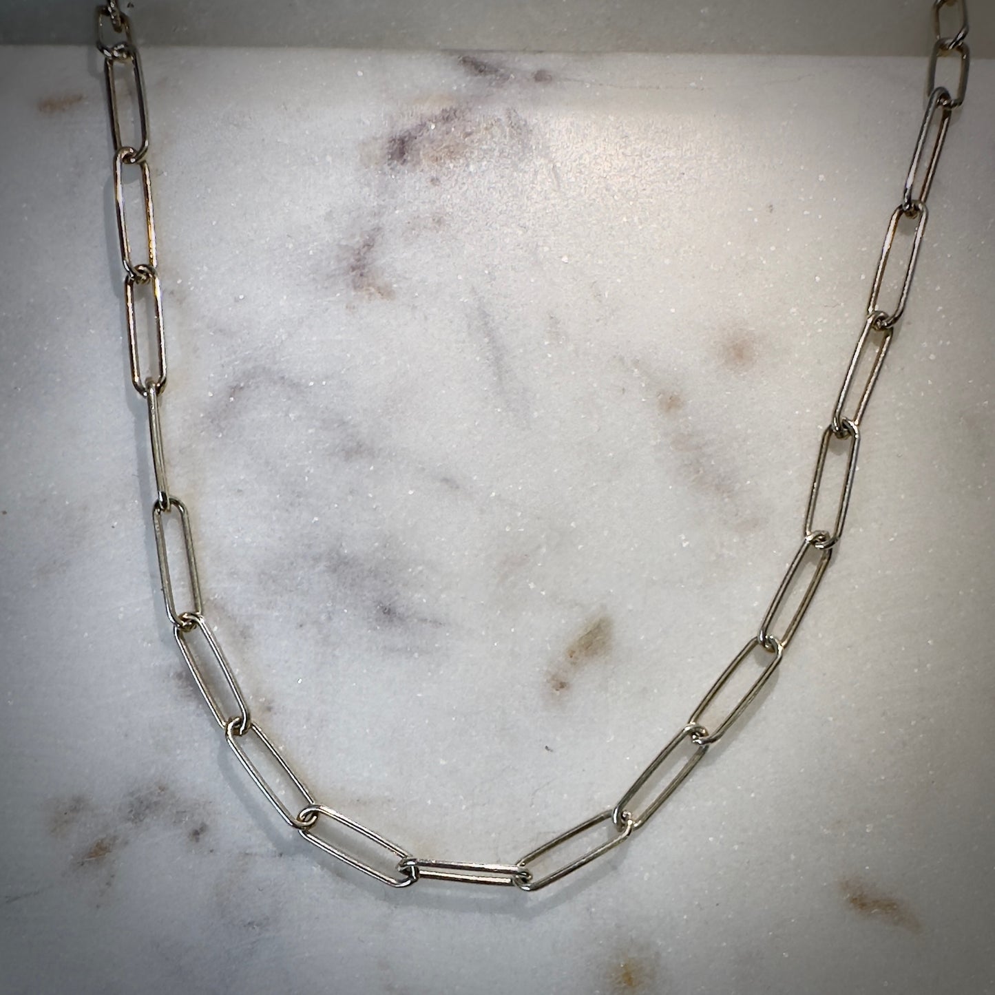 Medium Paperclip Chain in Sterling Silver | 3.5mm wide