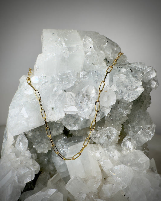 Paperclip Chain | 14k Yellow Gold | 1.3mm
