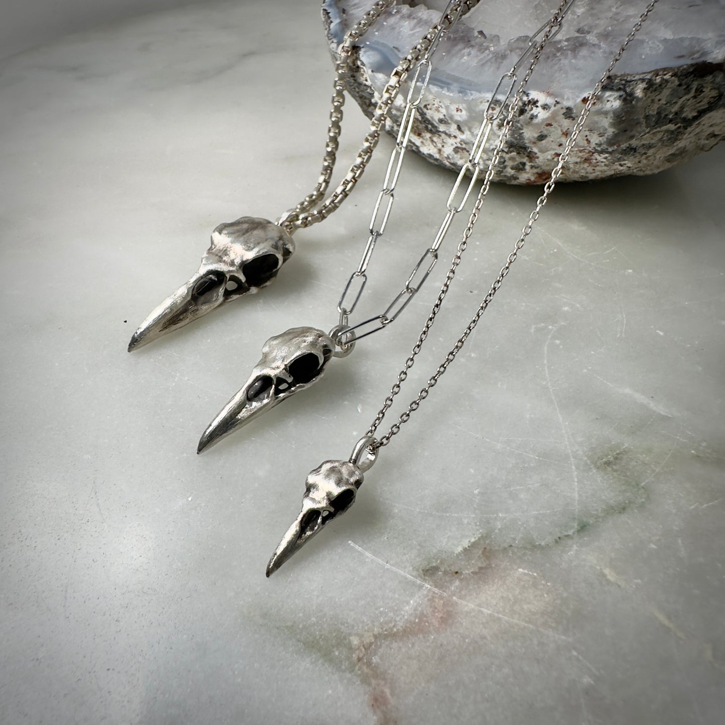 Raven Skull Pendant