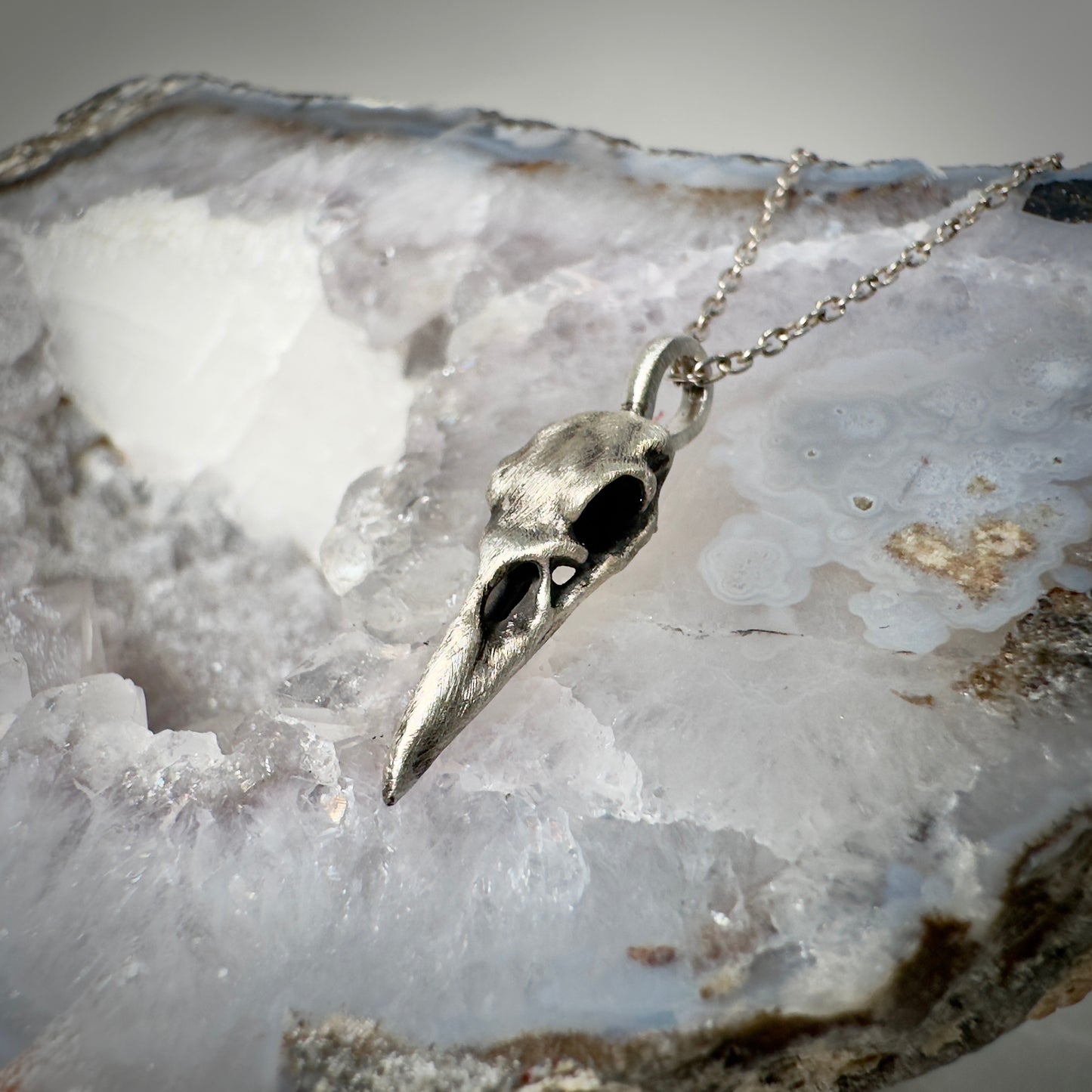 Raven Skull Pendant