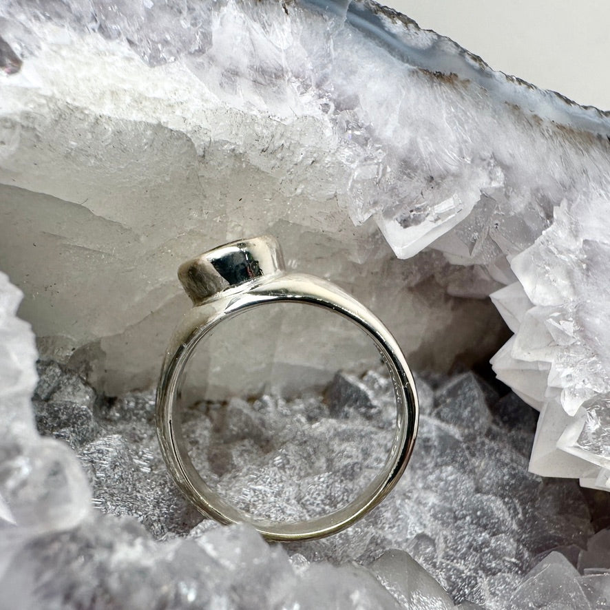 Watermelon Tourmaline Ring | Sterling Silver