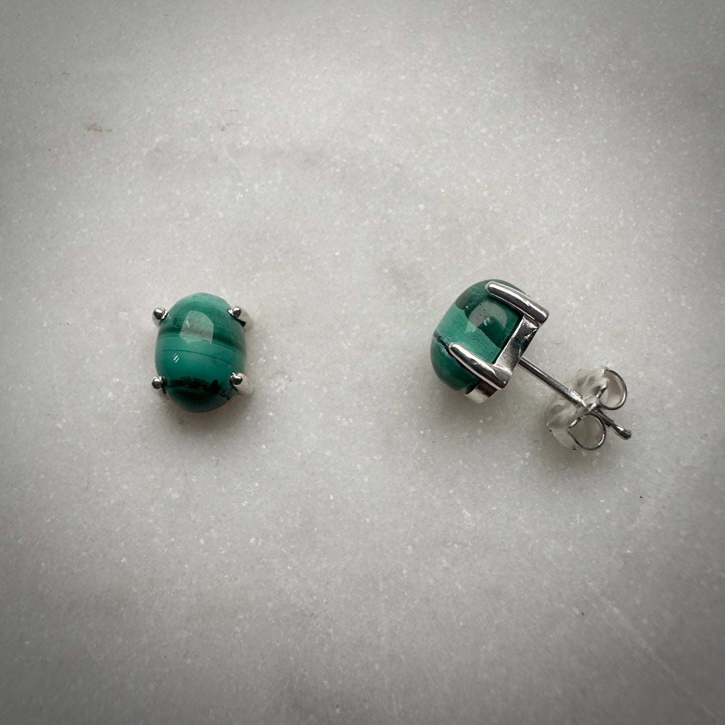 Gemstone Stud Earrings: 4 Prong Settings