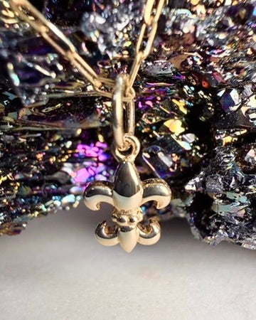 Fleur De Lis Charm | 14k Yellow Gold