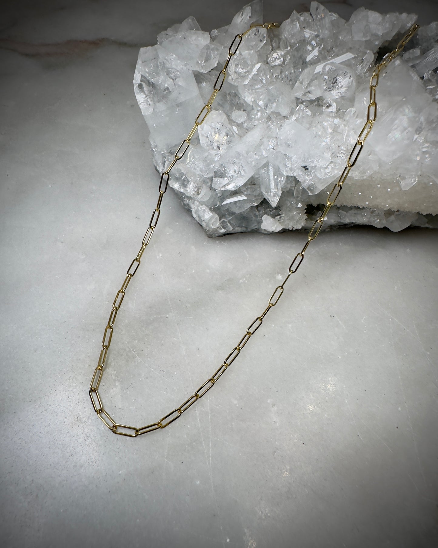 Paperclip Chain in 14k Yellow Gold | 2.1mm