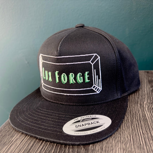 LUX FORGE Embroidered Flat Brim Hat