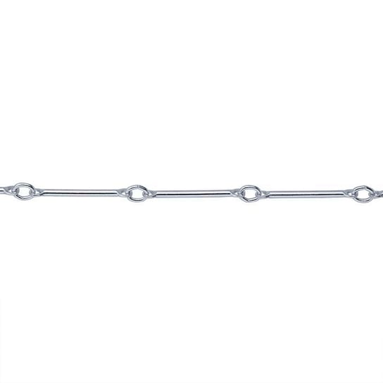 Bar + Link Chain in Sterling Silver | 0.9mm wide
