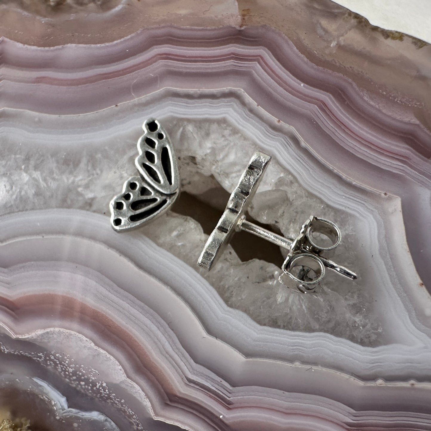 Butterfly Stud Earrings | Sterling Silver