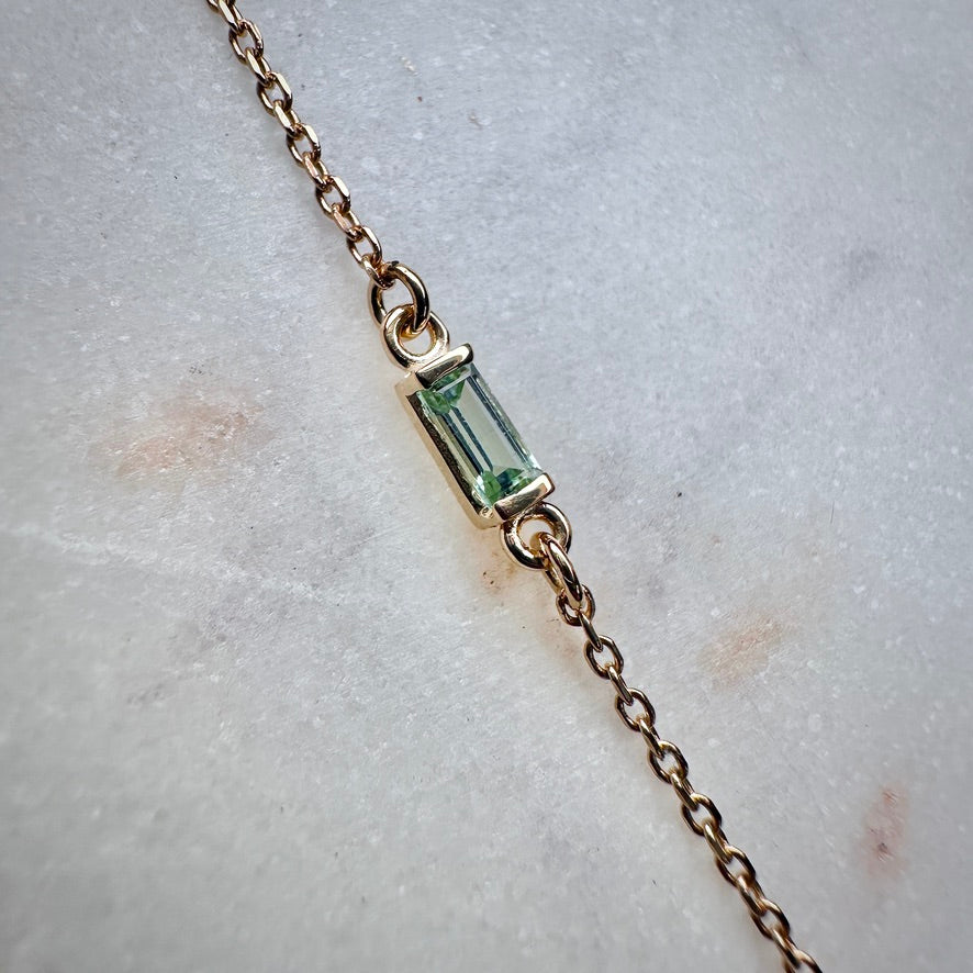 Stackable Gemstone Solitaire Bracelets | 14k Yellow Gold