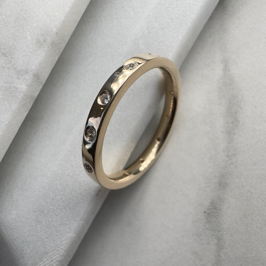 Eternity Band in 14k Yellow gold
