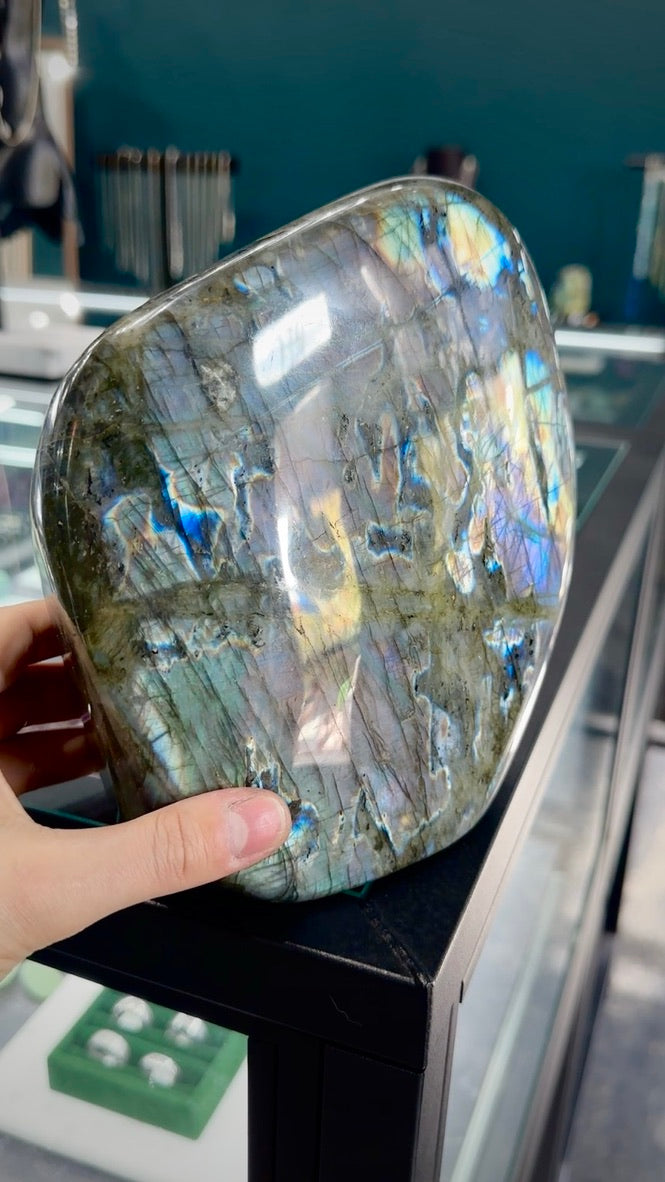Purple Rainbow Labradorite Polished Freeform | Large Sized