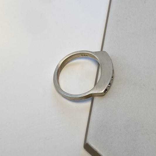 Rainbow Sapphire Band Ring | Sterling Silver