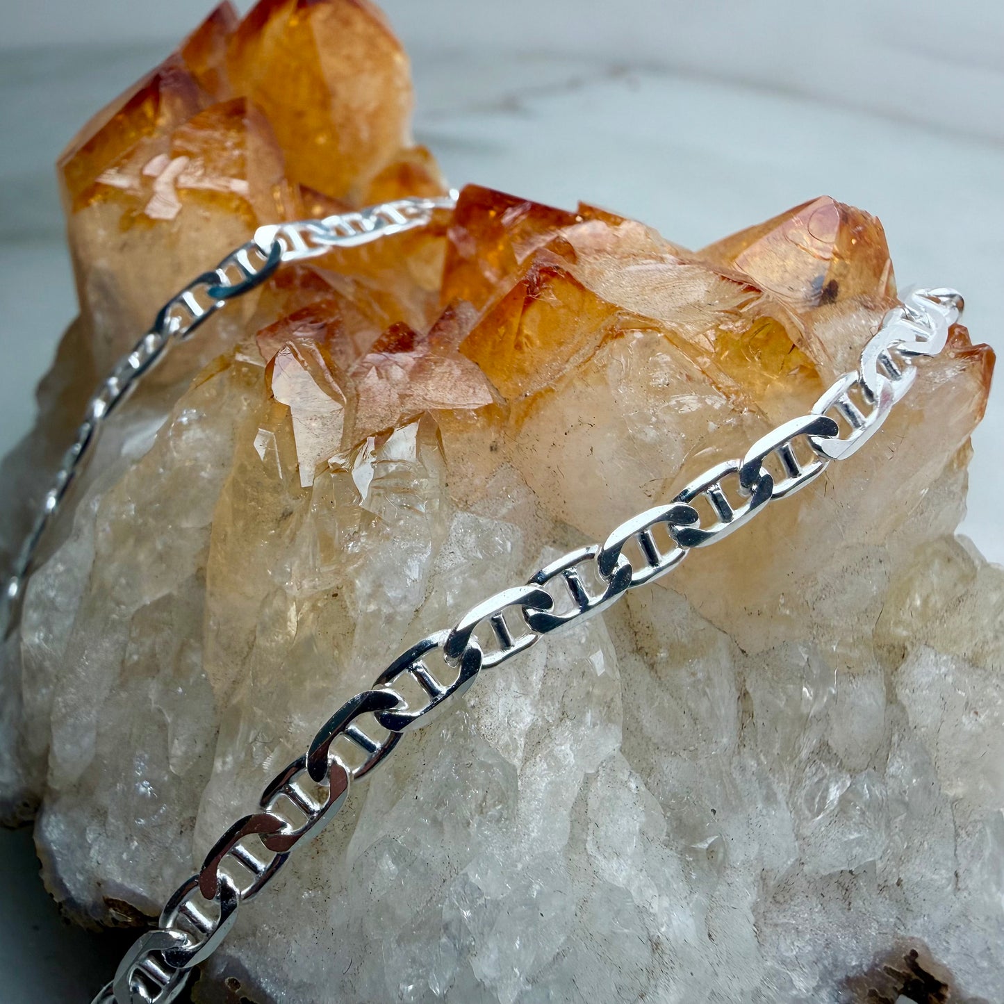 Flat Anchor Chain | Sterling Silver