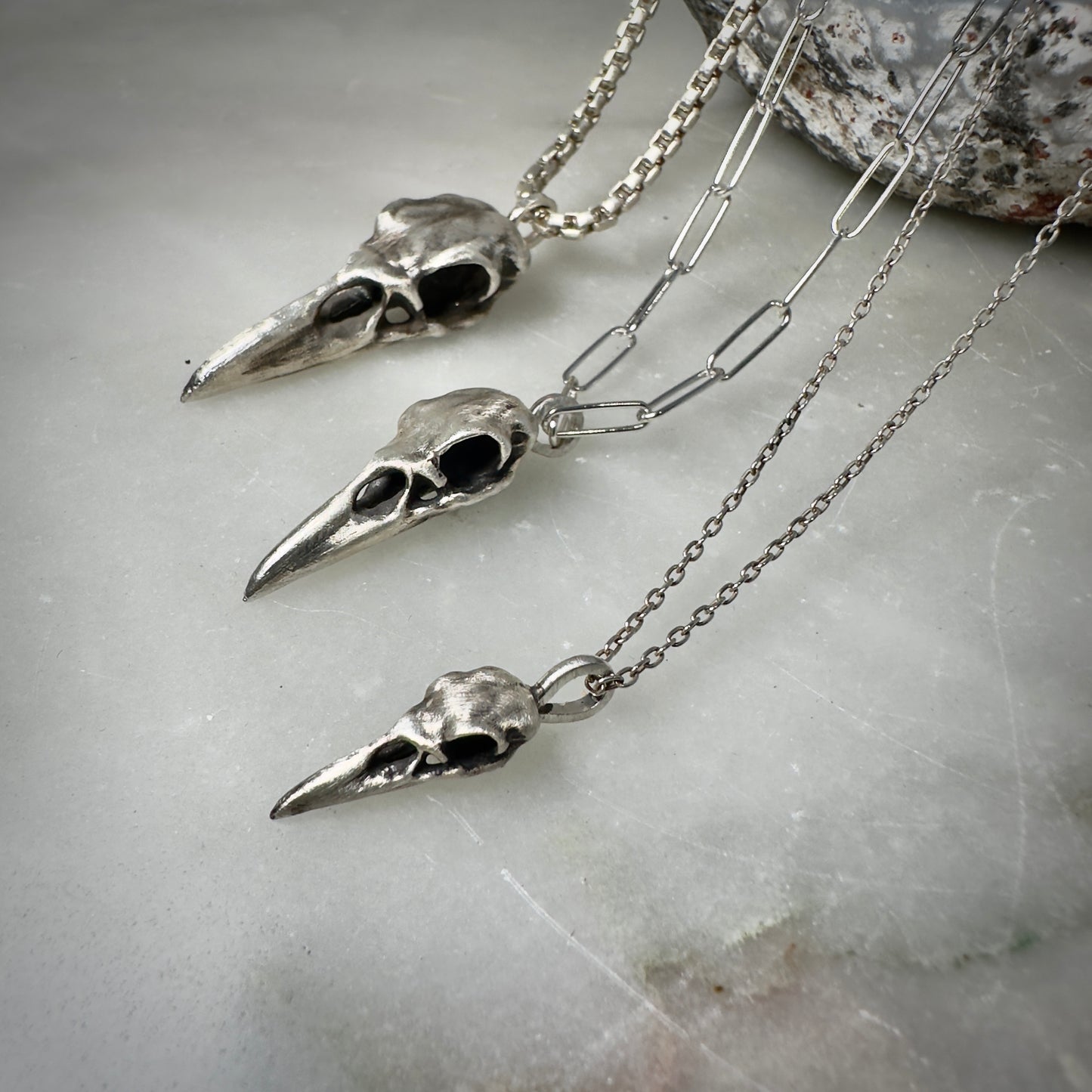 Raven Skull Pendant