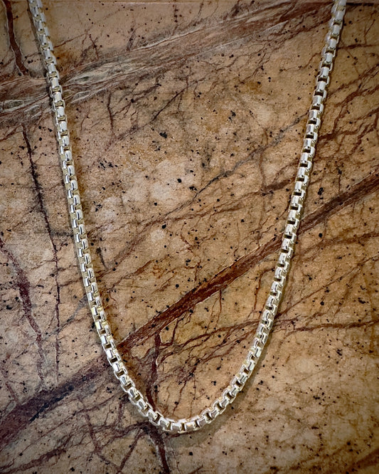 Rounded Box Chain | Sterling Silver | 2.1mm wide