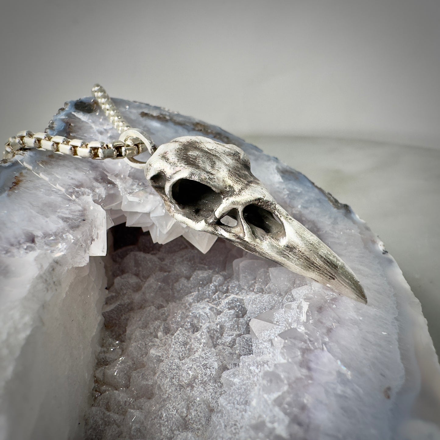Raven Skull Pendant