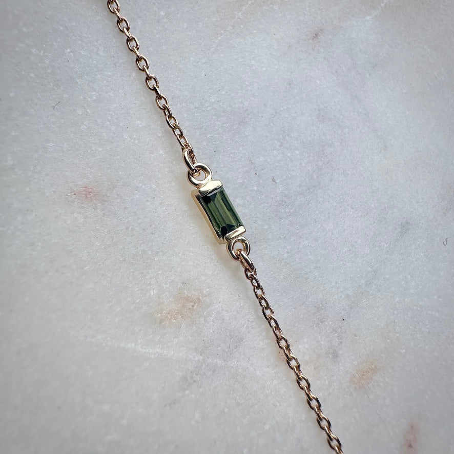 Stackable Gemstone Solitaire Bracelets | 14k Yellow Gold