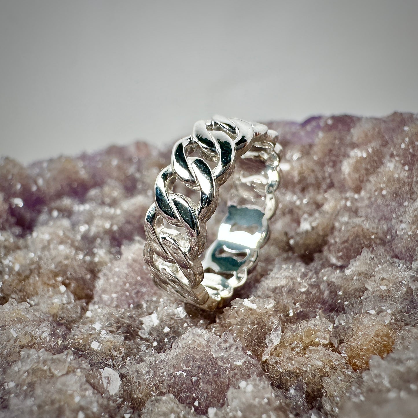 Chain Link Band | Sterling Silver