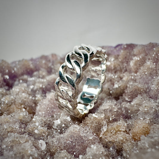 Chain Link Band | Sterling Silver