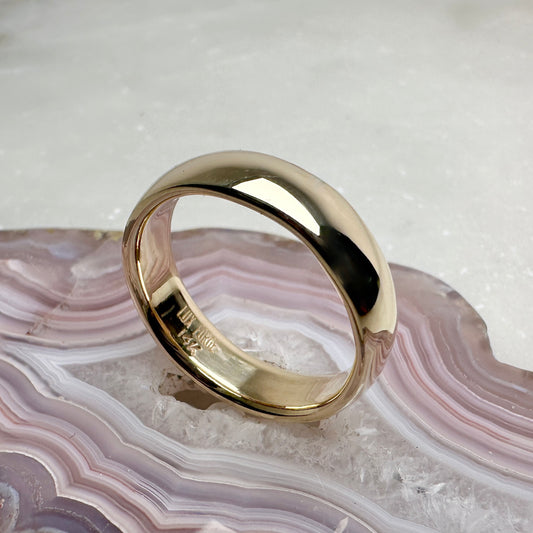 Classic Polished Band | 14k Yellow Gold