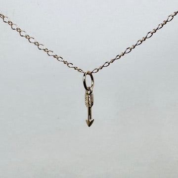 Arrow Charm | 14k Yellow Gold