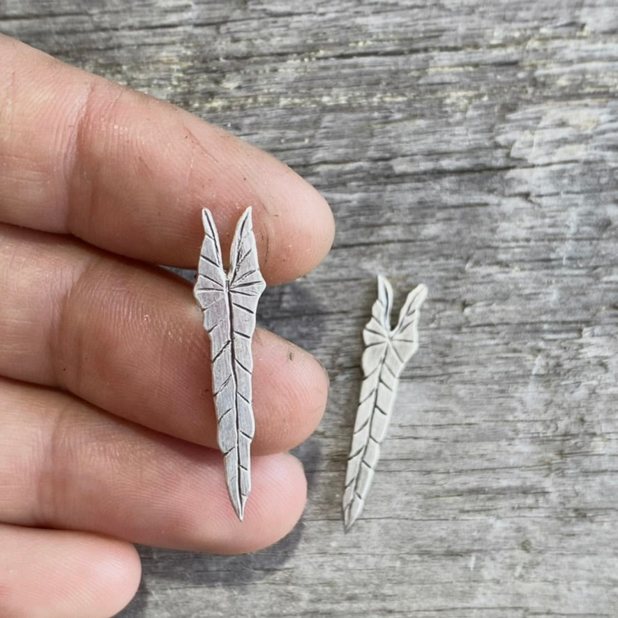 Philodendron Spiritus Sancti Stud Earrings