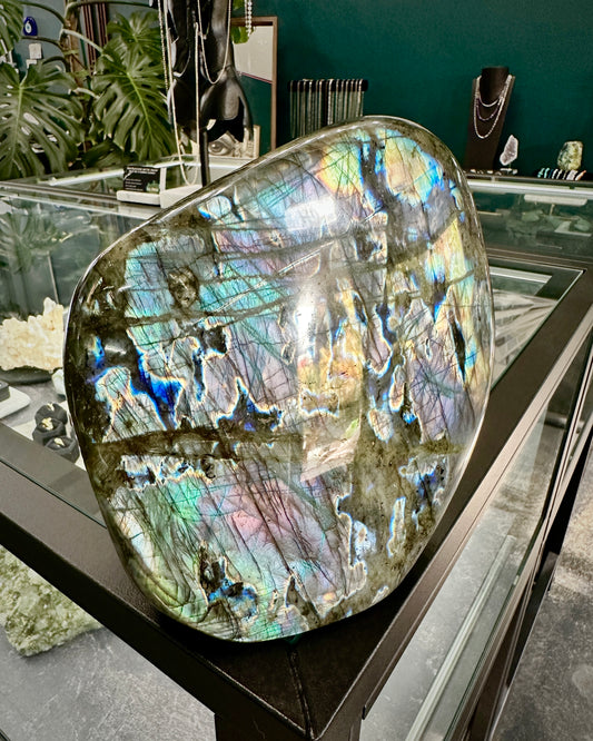 Purple Rainbow Labradorite Polished Freeform | Large Sized