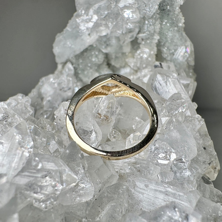 Marquise Diamond Ring in 14k Yellow Gold