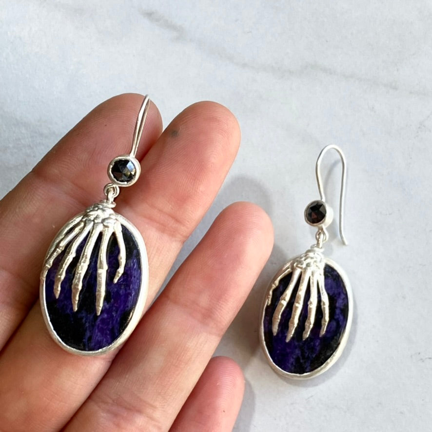 Skeleton Hand Earrings