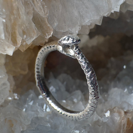 Ouroboros Serpent Ring | Sterling Silver