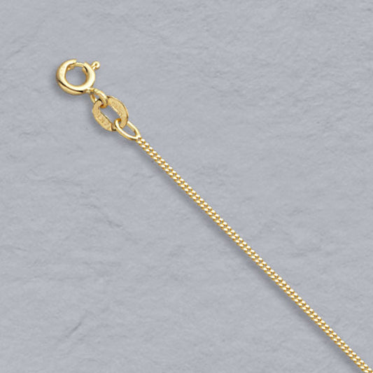 Fine Curb Chain | 14k Yellow Gold | 1.0mm
