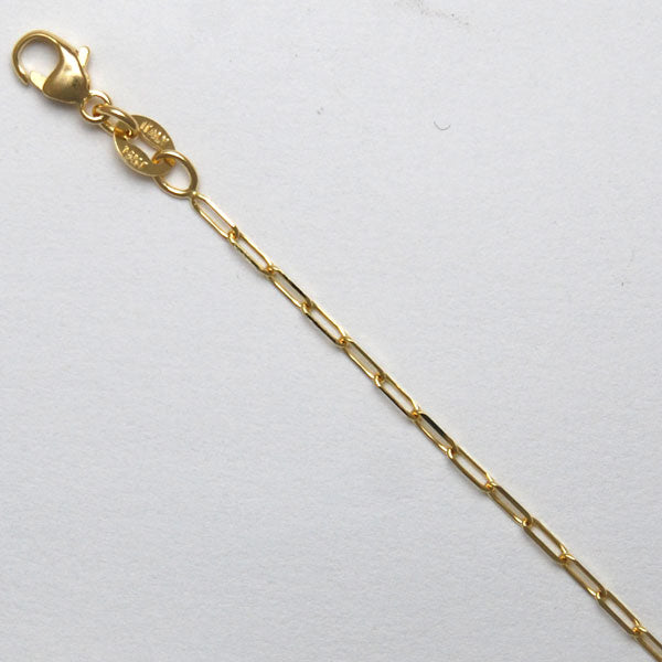 Paperclip Chain in 14k Yellow Gold | 1.3mm