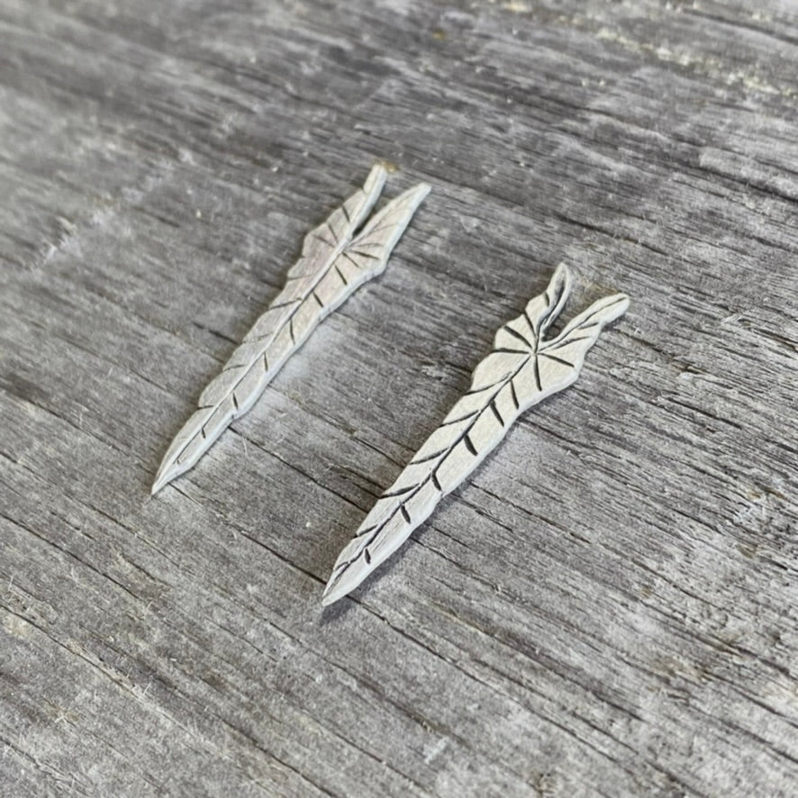 Philodendron Spiritus Sancti Stud Earrings