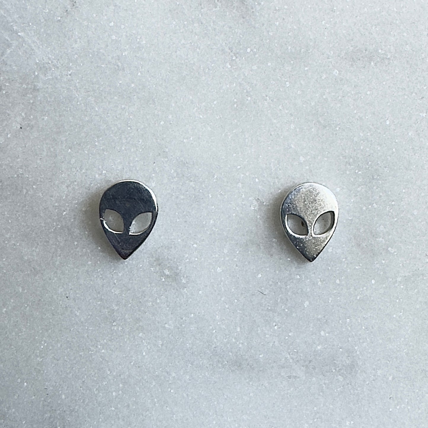 Alien Stud Earrings | Sterling Silver