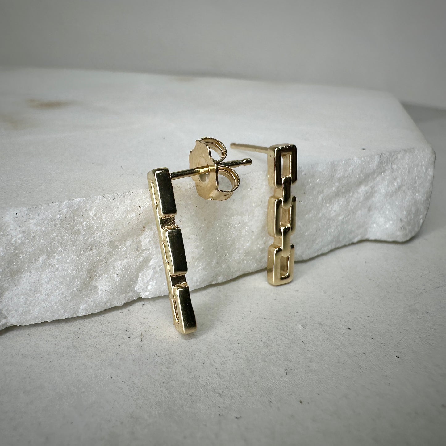 Chain Link Drop Earrrings