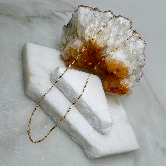 Long and Short Chain | 14k Yellow Gold