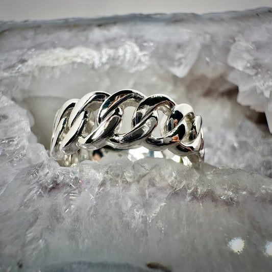 Chain Link Band | Sterling Silver