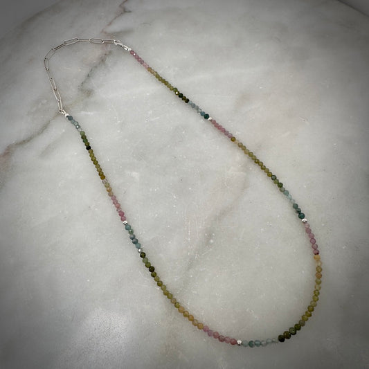 Rainbow Tourmaline Necklace