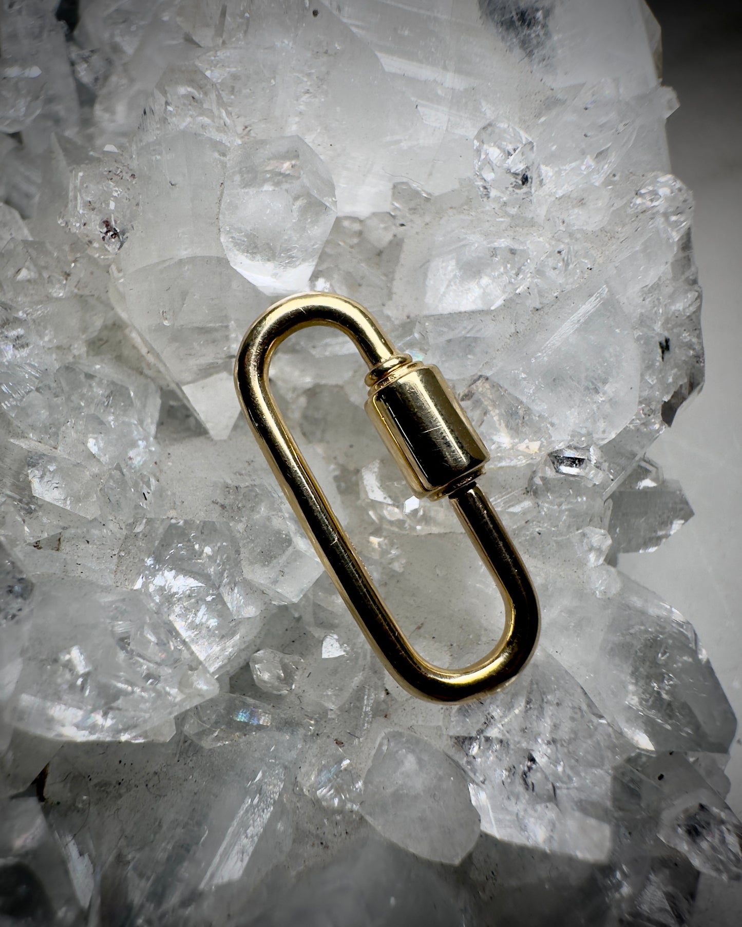 Carabiner Locking Clasp | 14k Yellow Gold