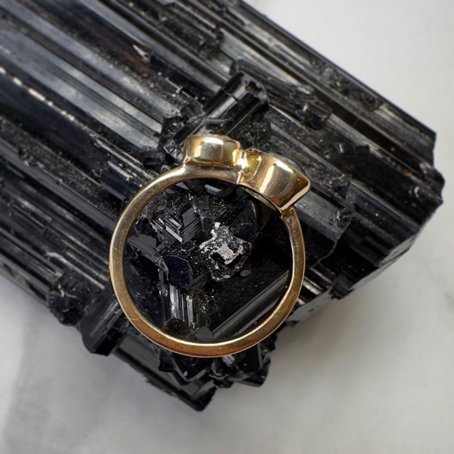 Toi et Moi Sapphire and Diamond Ring